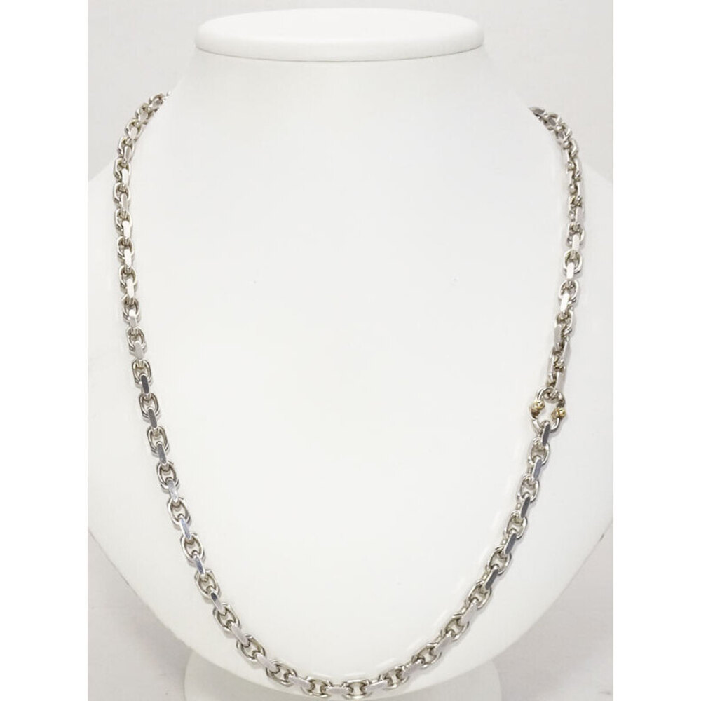 Tiffany Co SILVER Makers Chain Necklace